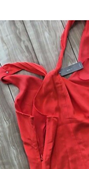 J Crew tall twist back silk dress - Picture 3 of 4